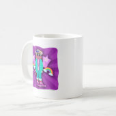Mug Singes Chaussette Totalement Eighties (Devant gauche)