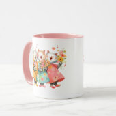 Mug Singing Cats Holding Bouquets (Devant gauche)