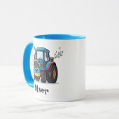 Mug Singing Cute Musical Blue Tractor (Devant gauche)