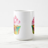 Mug Single Cupcake with Pink and White Frosting (Centre)