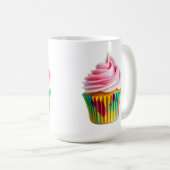 Mug Single Cupcake with Pink and White Frosting (Devant droit)