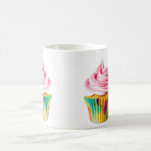 Mug Single Cupcake with Pink and White Frosting (Centre)