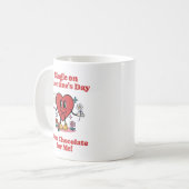 Mug Single on Valentine's Day - Plus de chocolat pour (Devant gauche)