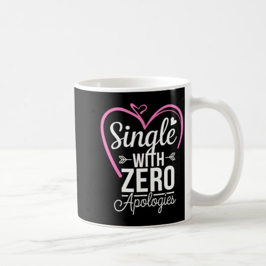 Mug Single With Zero Alogies Anti Valentine Day  (Droite)