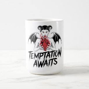 Mug Sinister Gothic Demon Design - Tentation Attend