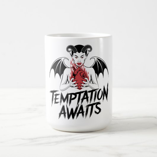 Mug Sinister Gothic Demon Design - Tentation Attend (Centre)