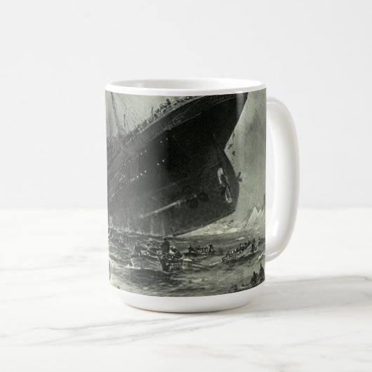 Mug Sinking RMS Titanic (Devant droit)