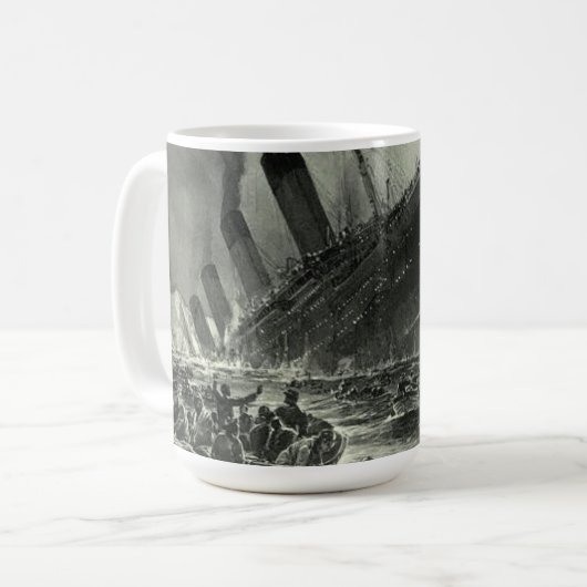 Mug Sinking RMS Titanic (Devant gauche)