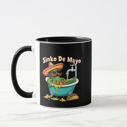 Mug Sinko de Mayo"Funny Cinco de Mayo Cactus (Gauche)