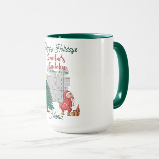 Mug Sip and Solve : Cosy Christmas Sudoku Coffee Cup (Devant droit)
