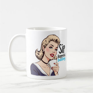 Mug Sip Happer Glamour Retro Sarcastique Thé et