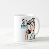 Mug Sip Happer Glamour Retro Sarcastique Thé et (Devant droit)