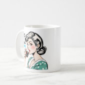 Mug Sip Happer Glamour Retro Sarcastique Thé et (Devant gauche)