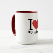 Mug Sip of Passion : I Love My Job (Devant gauche)