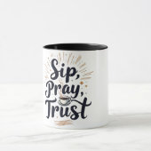 Mug Sip Pray Trust Café Et Jesus Lover (Centre)