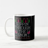 Mug Sipn' Through The Snow Red Wine Ugly Christmas Swe (Gauche)