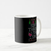 Mug Sipn' Through The Snow Red Wine Ugly Christmas Swe (Devant droit)