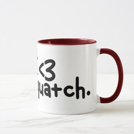 Mug sipper. de sasquatch (Droite)