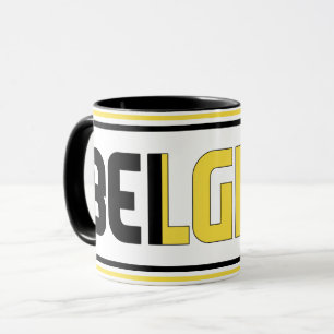 Mug Sippin' avec Belgique Patriotic Coffee