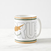 Mug Sippin' avec Chypre patriotique (Devant droit)