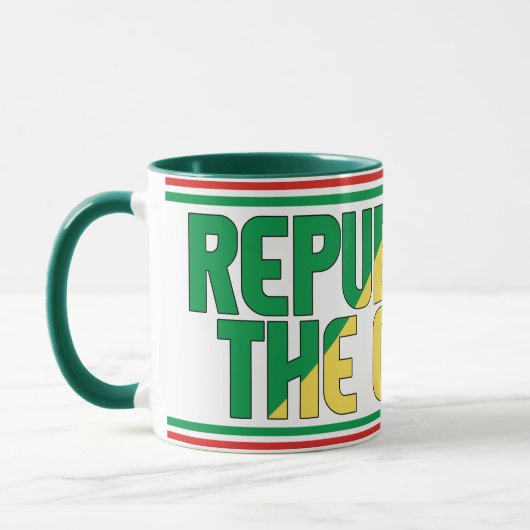 Mug "Sippin' avec la République du Congo" Patriotique (Gauche)