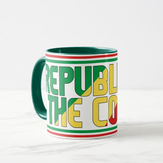 Mug "Sippin' avec la République du Congo" Patriotique (Devant gauche)