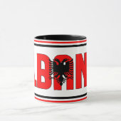 Mug Sippin' avec l'Albanie café patriotique (Centre)
