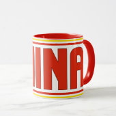Mug Sippin' avec le café patriotique chinois (Devant droit)