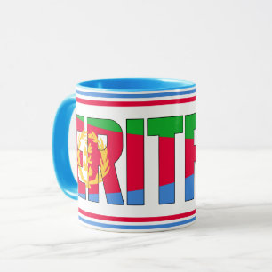Mug Sippin' avec le café patriotique de l'Erythrée
