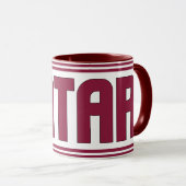 Mug Sippin' avec le café patriotique du Qatar (Devant droit)