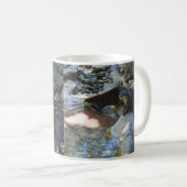 Mug **"Sips by the Stream : Otters Drinking from River (Devant droit)