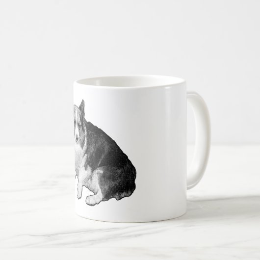 Mug Sips De Corgi À Point Lune (Devant droit)