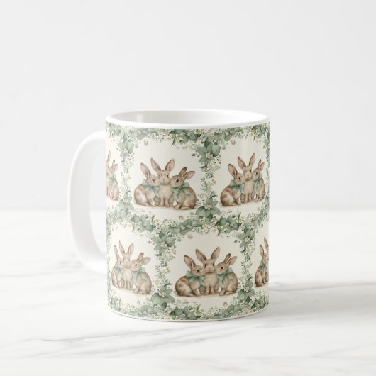 Mug Sips De Fling De Printemps : Bonté De Lapin ☕ 🌼 (Devant gauche)