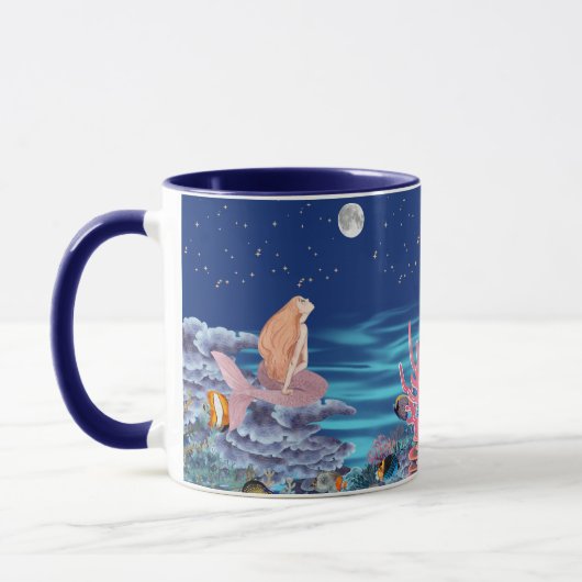 Mug sirena mirando la luna (Gauche)