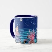 Mug sirena mirando la luna (Devant gauche)