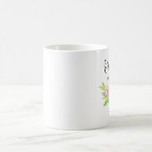 Mug Sirène, Aquarelle Florale Personnalisée (Centre)