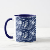 Mug Sirène avec les perles et l'hippocampe (Gauche)