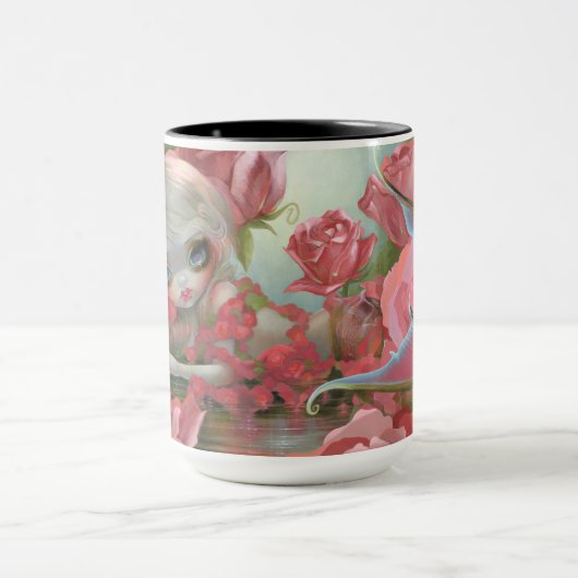 Mug "sirène avec Roses" (Centre)