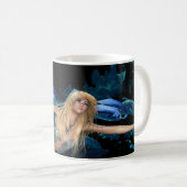 Mug Sirène bleu océan (Devant droit)