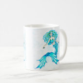 Mug Sirène bleue (Devant droit)