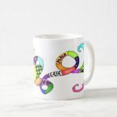 Mug Sirène colorée de MER-Tasse (Devant droit)