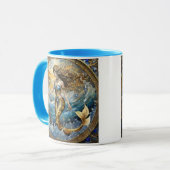 Mug Sirène dans les vagues de l'océan (Devant gauche)