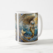 Mug Sirène dans les vagues de l'océan (Devant droit)