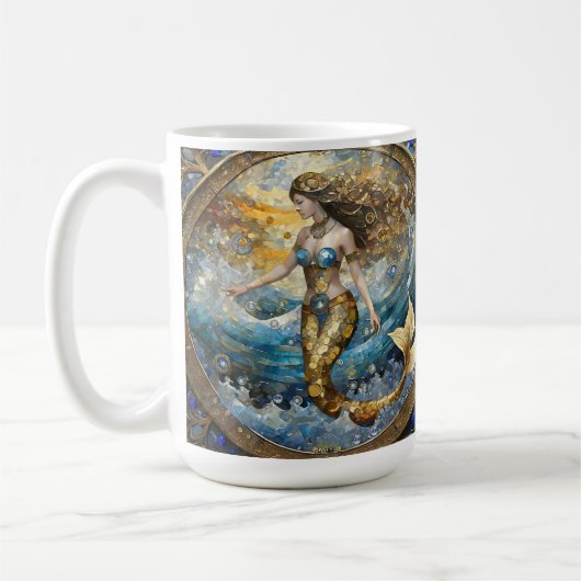 Mug Sirène dans les vagues de l'océan (Gauche)
