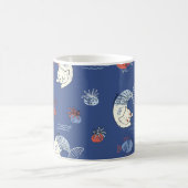 Mug Sirène de chat, motif transparent texturé. (Centre)