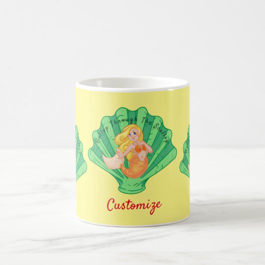 Mug Sirène de coquille de saint Jacques Thunder_Cove (Centre)