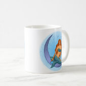 Mug Sirène de la lune de nuit (Devant droit)