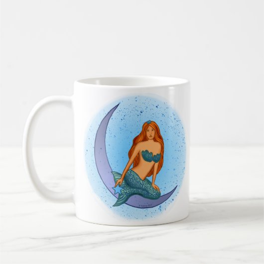Mug Sirène de la lune de nuit (Gauche)