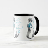 Mug Sirène de l'océan Faisons des éclaboussures (Devant droit)