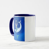Mug Sirène de lune de dauphin (Devant gauche)